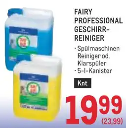 Metro Fairy professional geschirr- reiniger Angebot
