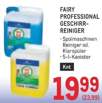 Metro Fairy professional geschirr- reiniger Angebot