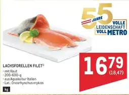 Metro Lachsforellen filet Angebot
