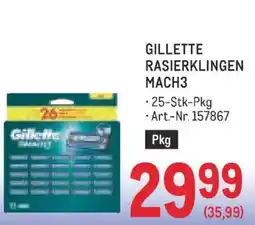 Metro Gillette rasierklingen mach3 Angebot