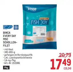 Metro Binca every day msc schollen- filet Angebot