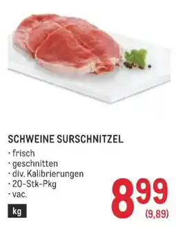 Metro Schweine surschnitzel Angebot