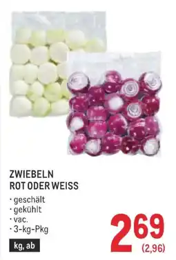 Metro Zwiebeln rot oder weiss Angebot