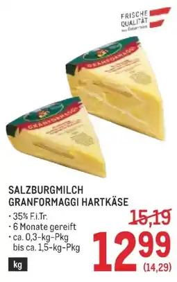 Metro Salzburgmilch granformaggi hartkäse Angebot