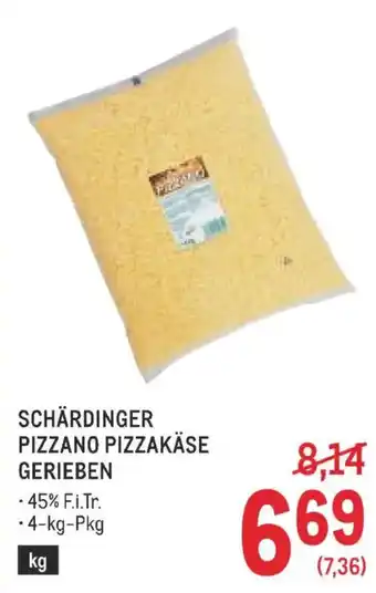 Metro Schärdinger pizzano pizzakäse gerieben Angebot