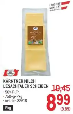 Metro Kärntner milch lesachtaler scheiben Angebot