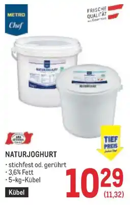 Metro Naturjoghurt Angebot