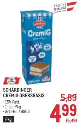 Metro Schärdinger cremig obersbasis Angebot