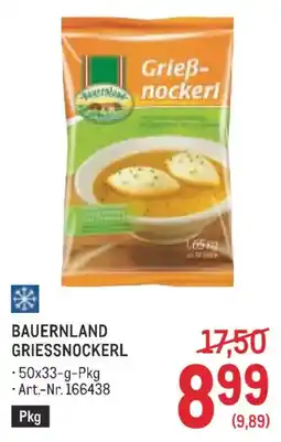 Metro Bauernland griessnockerl Angebot