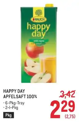 Metro Happy day apfelsaft 100% Angebot