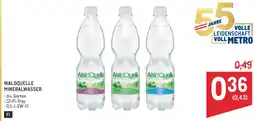 Metro Waldquelle mineralwasser Angebot