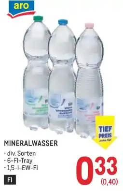 Metro Mineralwasser Angebot