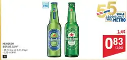Metro Heineken bier od. 0.0% Angebot