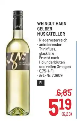 Metro Weingut hagn gelber muskateller Angebot