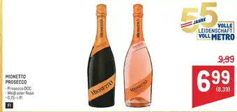 Metro Mionetto prosecco Angebot