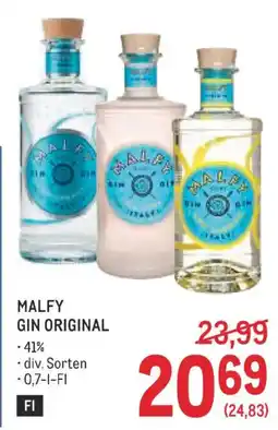 Metro Malfy gin original Angebot