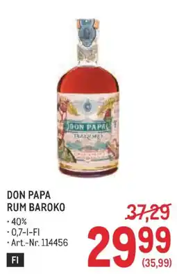 Metro Don papa rum baroko Angebot