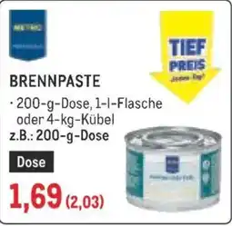 Metro Brennpaste Angebot