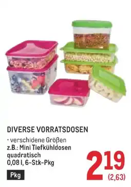 Metro Diverse vorratsdosen Angebot