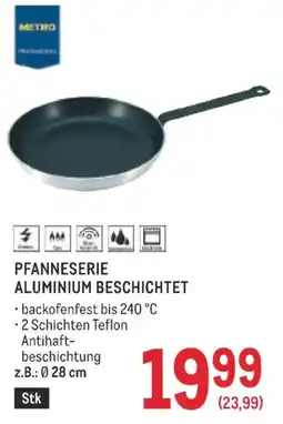 Metro Pfanneserie aluminium beschichtet Angebot