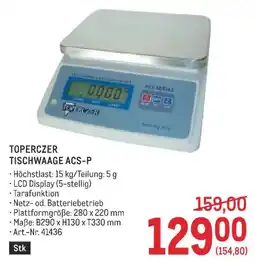 Metro Toperczer tischwaage acs-p Angebot