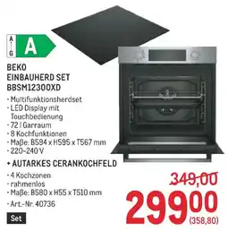 Metro Beko einbauherd set bbsm12300xd Angebot