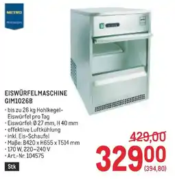 Metro Eiswürfelmaschine gim1026b Angebot