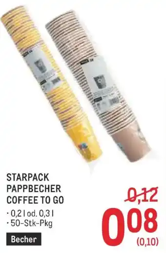 Metro Starpack pappbecher coffee to go Angebot