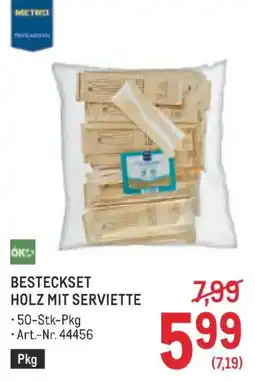 Metro Besteckset holz mit serviette Angebot