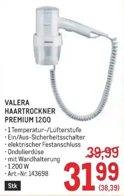 Metro Valera haartrockner premium 1200 Angebot