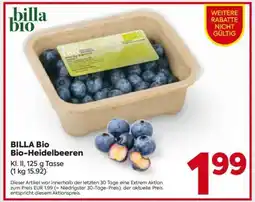 Billa BILLA Bio Bio-Heidelbeeren Angebot