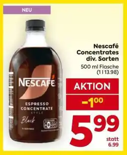 Billa Nescafé Concentrates div. Sorten Angebot