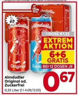 Billa Almdudler Original od. Zuckerfrei Angebot