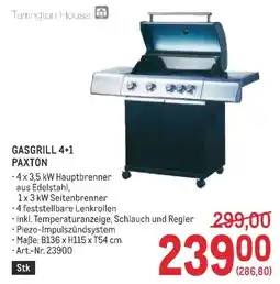 Metro Gasgrill 4+1 paxton Angebot