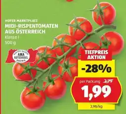Hofer MIDI-RISPENTOMATEN AUS ÖSTERREICH Angebot
