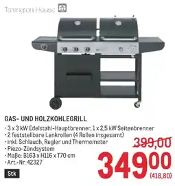 Metro Gas- und holzkohlegrill Angebot