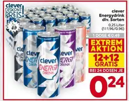 Billa clever Energydrink div. Sorten Angebot