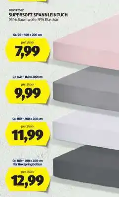 Hofer SUPERSOFT SPANNLEINTUCH Angebot