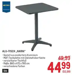 Metro Alu-tisch narni Angebot