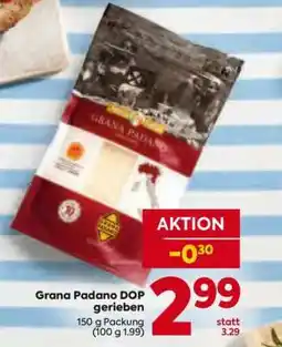 Billa Grana Padano DOP gerieben Angebot