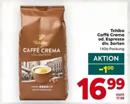Billa Tchibo Caffè Crema od. Espresso div. Sorten Angebot