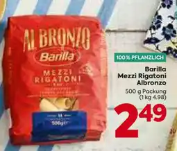 Billa Barilla Mezzi Rigatoni Albronzo Angebot