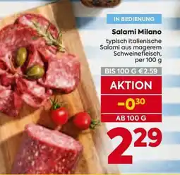 Billa Salami Milano Angebot