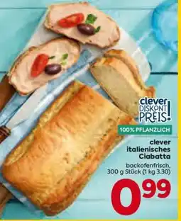 Billa clever italienisches Ciabatta Angebot