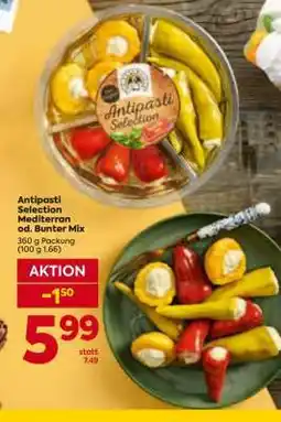 Billa Antipasti Selection Mediterran od. Bunter Mix Angebot