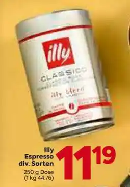 Billa Illy Espresso div. Sorten Angebot