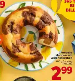 Billa Ciambella Marmor- od. Zitronenkuchen Angebot
