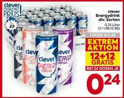 Billa clever Energydrink div. Sorten Angebot