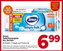 Billa Zewa Toilettenpapier div. Sorten Angebot