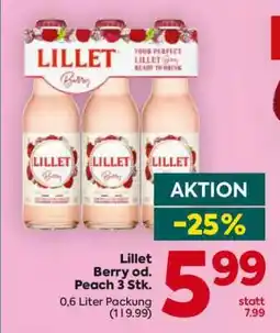 Billa Lillet Berry od. Peach 3 Stk Angebot